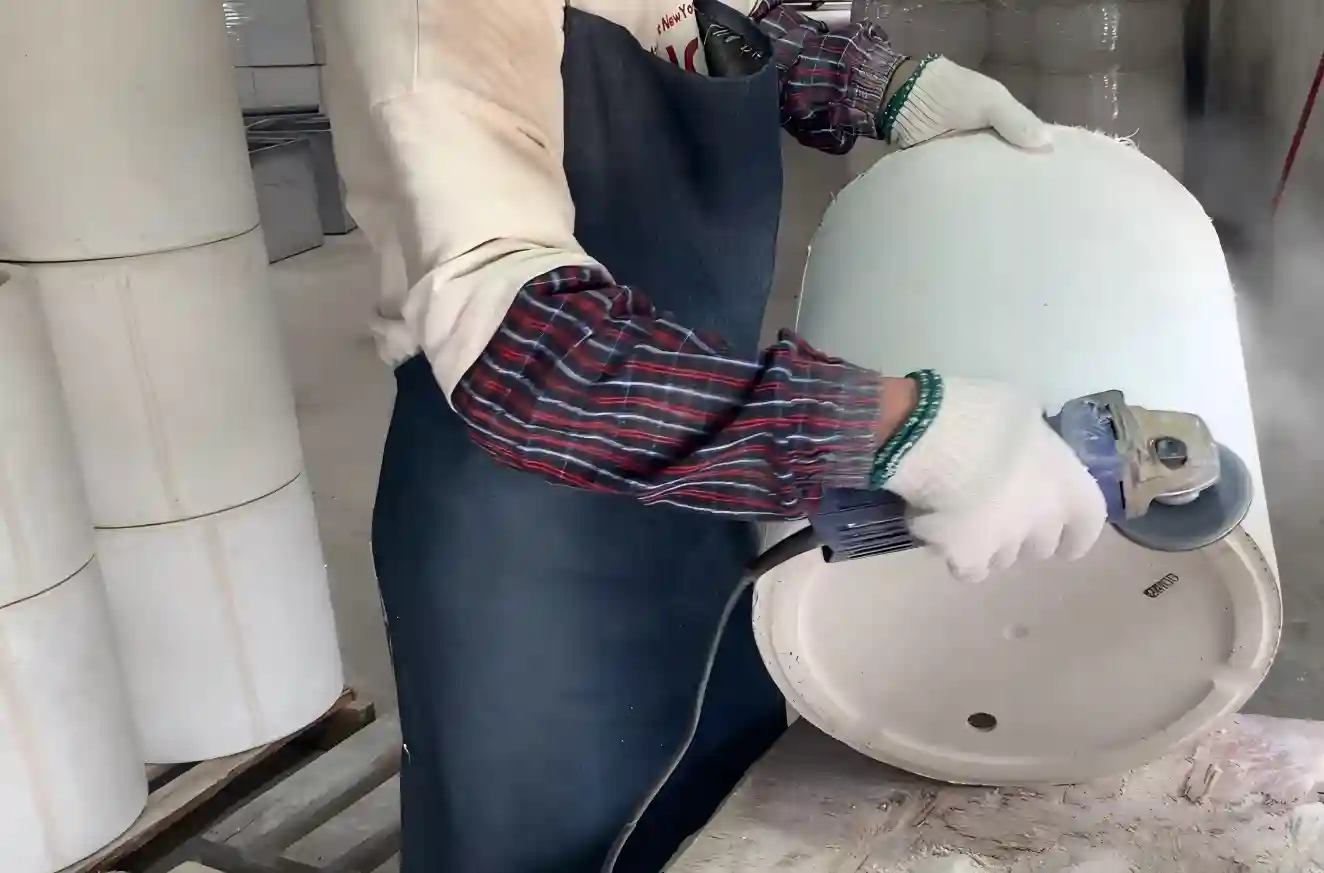 Mold preparation for a custom commercial GRC planter